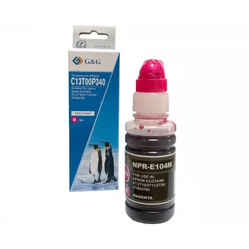 G&G EcoTank mustepullo magenta yhteensopiva Epson 104 (70ml)