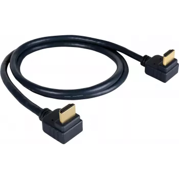 Kramer C-HM/RA2-sarja C-HM/RA2-6 High-Speed HDMI-kaapeli Ethernetillä, kulmaliitin HDMI uros - kulmaliitin HDMI uros, 1,8 m, kolminkertaisesti suojattu, harmaa, 4K-tuki 97-0144006
