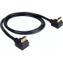 Kramer C-HM/RA2-sarja C-HM/RA2-6 High-Speed HDMI-kaapeli Ethernetillä, kulmaliitin HDMI uros - kulmaliitin HDMI uros, 1,8 m, kolminkertaisesti suojattu, harmaa, 4K-tuki 97-0144006