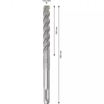 BOSCH 2608833905 PRO SDS Plus-5X -vasaraporanterä 12x100x160 mm
