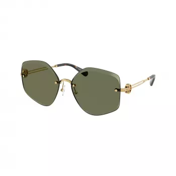 Tory Burch TY6111-334371 naisten aurinkolasit, tummanruskea Havana-kehys, ruskeat liukuvärilinssit, 56/16/140 mm