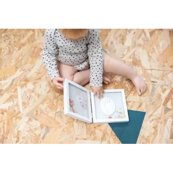 Tiny Love Simple Frame vauvan käden- tai jalanjälkimuistosarja, valkoinen