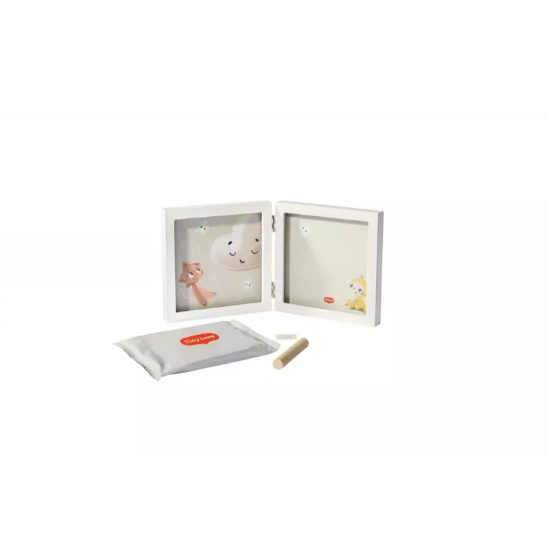 Tiny Love Simple Frame vauvan käden- tai jalanjälkimuistosarja, valkoinen