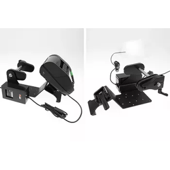 Brodit tulostinteline tarranauharullatoiminnolla Zebra Alpha 30L/40L, VESA 75/AMPS, MultiMoveClip, akun eliminaattori (217038)
