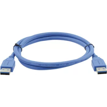Kramer C-USB3/AA-3 USB 3.0 -kaapeli, Type-A uros Type-A urokseen, 0,9 m, sininen 96-0230003