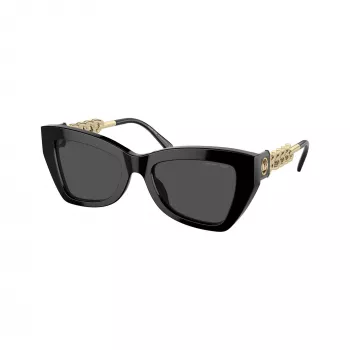 Michael Kors MK2205-300587 naisten Cat-Eye-aurinkolasit, tumma kilpikonnasankainen kehys, tummanharmaat linssit, 52/19/140 mm