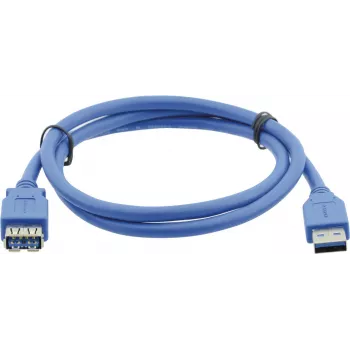 Kramer Electronics USB-A liitin USB-A liitäntään 3.0 jatkokaapeli 3m musta (96-02310010)