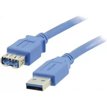 Kramer Electronics USB-A liitin USB-A liitäntään 3.0 jatkokaapeli 3m musta (96-02310010)