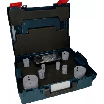 Bosch Progressor for Wood and Metal reikäsahasarja, 7-osainen, 20-114 mm halkaisija, Power Change -istukka, HSS bi-metalli, laukulla 2608594431
