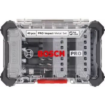 Bosch PRO Impact ruuvauskärki- ja metalliporanteräsarja 40-osainen (2608521U86)