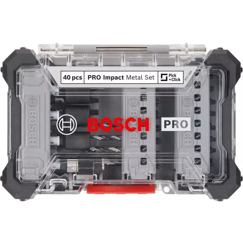 Bosch PRO Impact ruuvauskärki- ja metalliporanteräsarja 40-osainen (2608521U86)