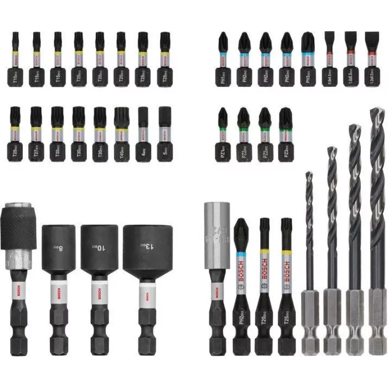 Bosch PRO Impact ruuvauskärki- ja metalliporanteräsarja 40-osainen (2608521U86)