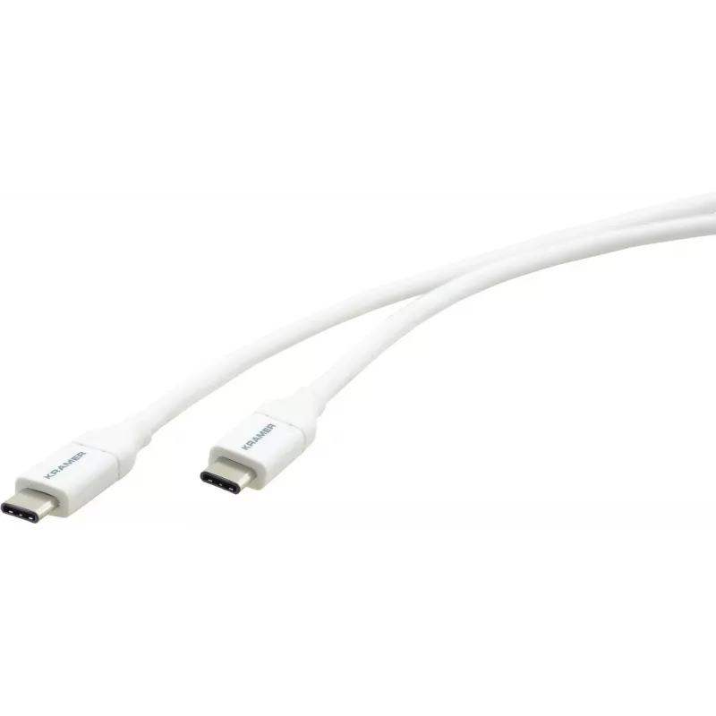 Kramer Electronics C-USB/CB-6 USB 2.0 -kaapeli, USB-C -uros USB-B -uros, 1,8 m, valkoinen 96-02357106