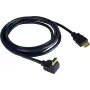 Kramer C-HM/RA-3 High-Speed HDMI-kaapeli Ethernetillä, kulma suoraan, 0,9 m, harmaa, 4K 97-0143003