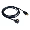 Kramer C-HM/RA-3 High-Speed HDMI-kaapeli Ethernetillä, kulma suoraan, 0,9 m, harmaa, 4K 97-0143003