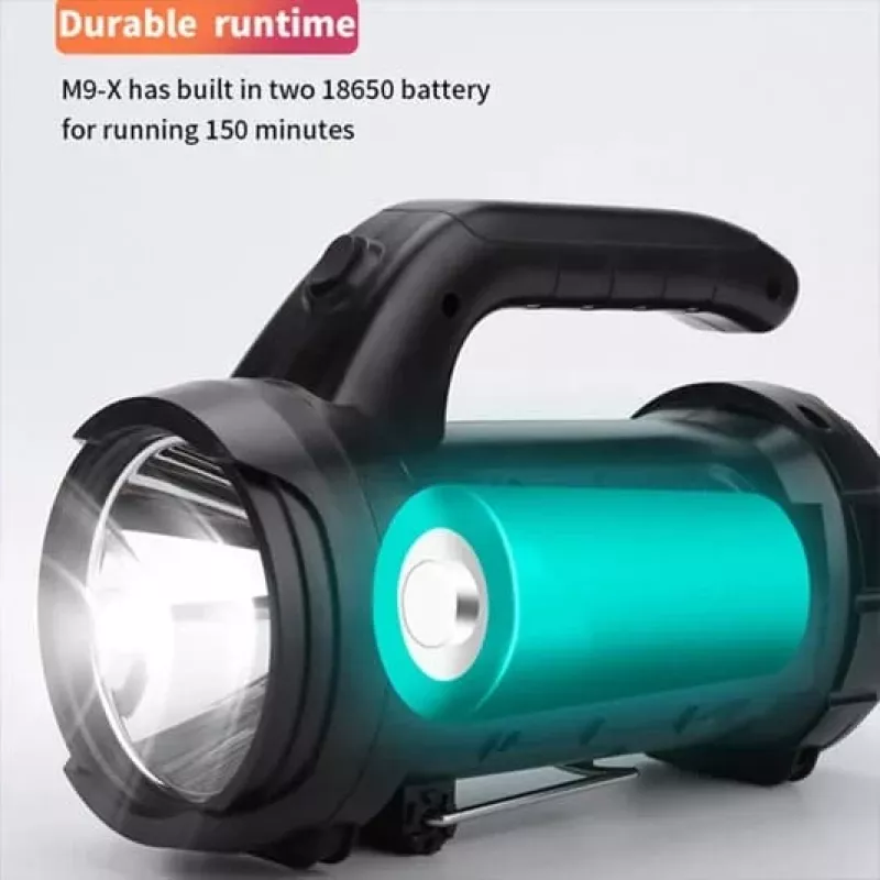 Superfire M9-X LED-taskulamppu kahdella 18650-akulla, 440 lm, 150 min käyttöaika