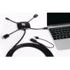Kramer K-SPIDER moniformaatti esityssovitinkaapeli - HDMI/DisplayPort/Mini DisplayPort/USB-C HDMI/USB - 3,05 m - 4K aktiivinen 91-00015599