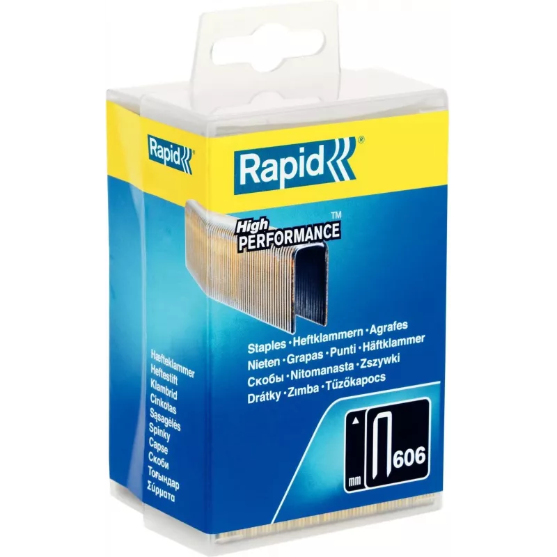Rapid kapeat niitit tyyppi 606, 30 mm, sinkitty teräslanka, hartsipinnoitettu, 1 kpl:n pakkaus 40303096