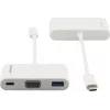 Kramer ADC-U31C/M1 USB-C - VGA-sovitin valkoinen 99-97210003