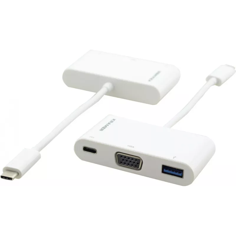 Kramer ADC-U31C/M1 USB-C - VGA-sovitin valkoinen 99-97210003