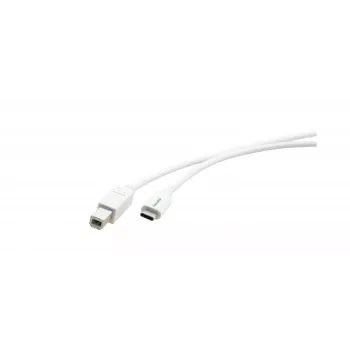 Kramer C-USB/CB-10 USB 2.0 -kaapeli, USB-C - USB-B, 3 m, valkoinen 96-02357110