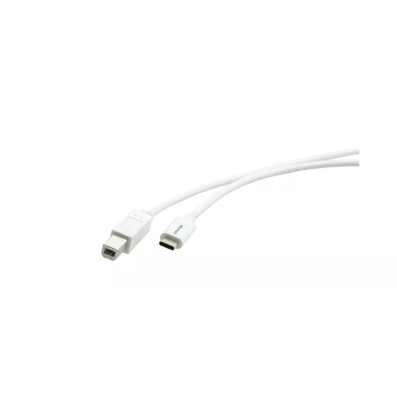 Kramer C-USB/CB-10 USB 2.0 -kaapeli, USB-C - USB-B, 3 m, valkoinen 96-02357110