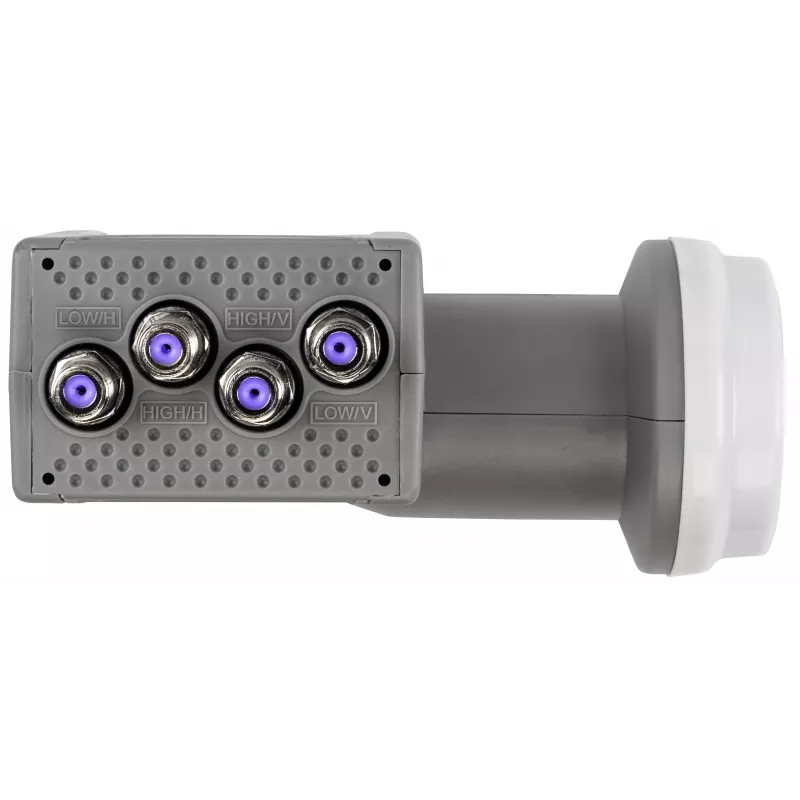 AXING SCO 4-10 quattro-LNB, 40 mm syöttötorvi, 4 lähtöä, UHD/3D Ready SCO00410