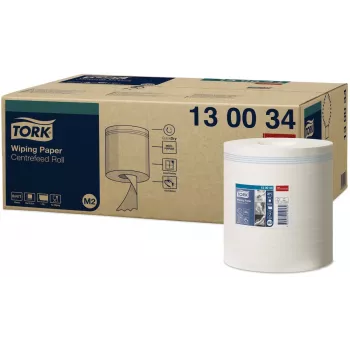 Tork Premium M2 keskisyöttöiset puhdistuspaperirullat valkoinen, 1-kerroksinen, 471 arkkia, 6 rullaa (130034)