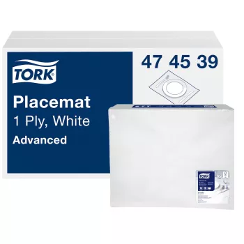 Tork Advanced valkoiset pöytäliinat 27 x 42 cm, 500 kpl (474539)