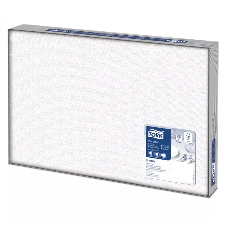 Tork Advanced valkoiset pöytäliinat 27 x 42 cm, 500 kpl (474539)