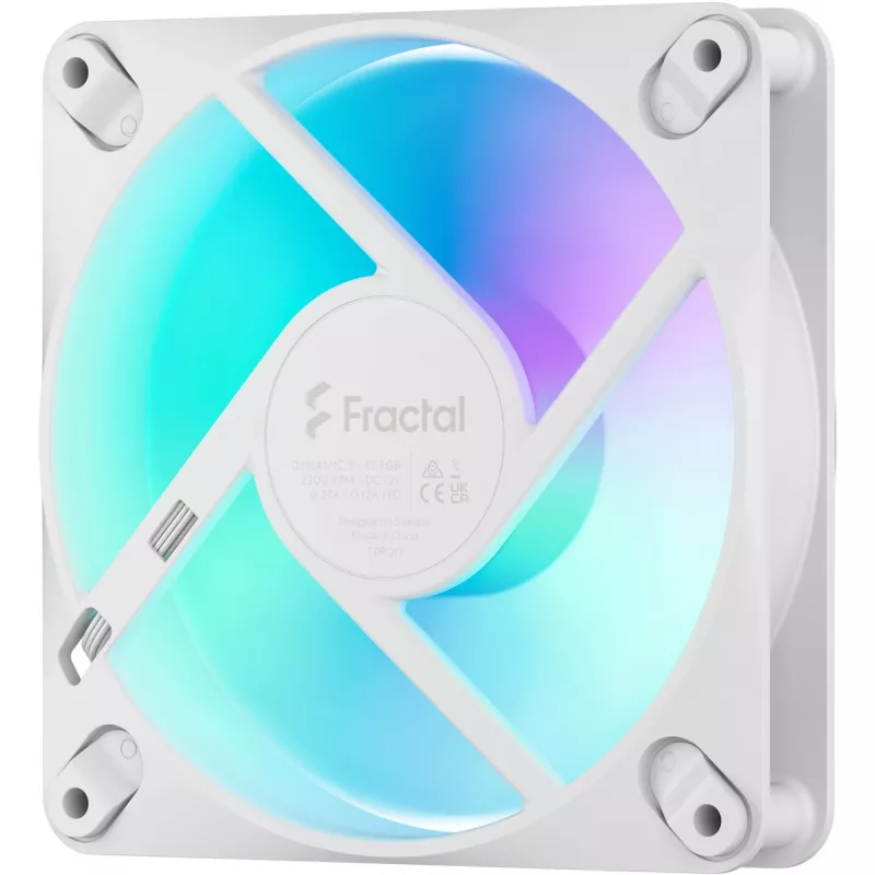 Fractal Design Dynamic 3-12 RGB valkoinen 120mm kotelotuuletin FD-F-DR3-1202
