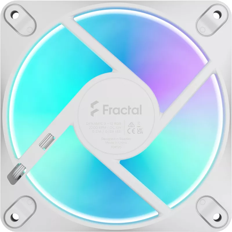 Fractal Design Dynamic 3-12 RGB valkoinen 120mm kotelotuuletin FD-F-DR3-1202