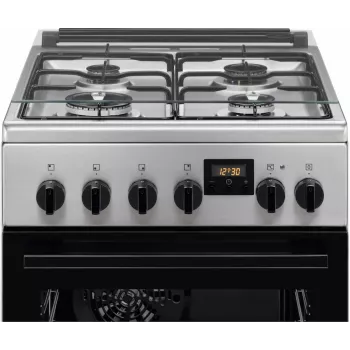 Electrolux LKK540232X 50 cm vapaasti seisova kaasuliesi sähköuunilla, ruostumaton teräs