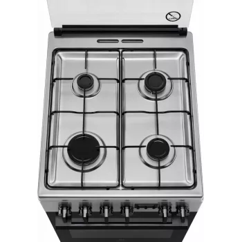 Electrolux LKK540232X 50 cm vapaasti seisova kaasuliesi sähköuunilla, ruostumaton teräs