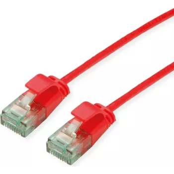 ROLINE RM UTP verkkokaapeli Cat6A/Class EA Slim punainen 0,3m 21.45.3411