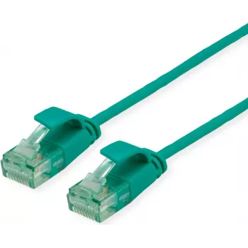 ROLINE RM UTP verkkokaapeli Cat.6A/Class EA SLIM vihreä 0,15m 21.45.3430