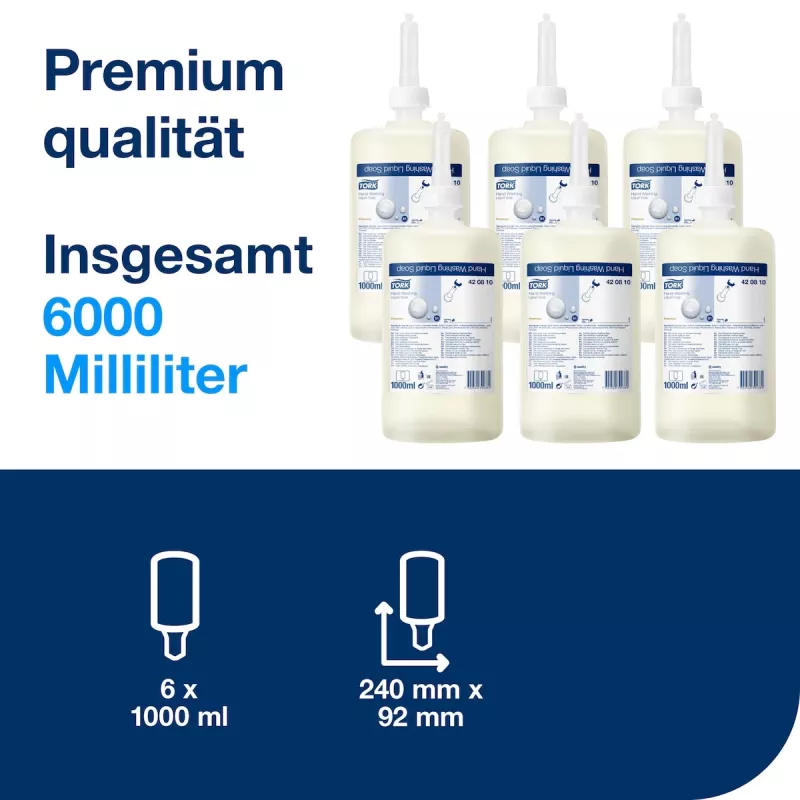 TORK S1 Premium -nestesaippua 1 l, 1 kpl (420810)
