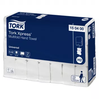 Tork Xpress H2 Universal Interfold -käsipyyhkeet 150400, 2-kerroksinen, valkoinen, 3990 käsipyyhettä