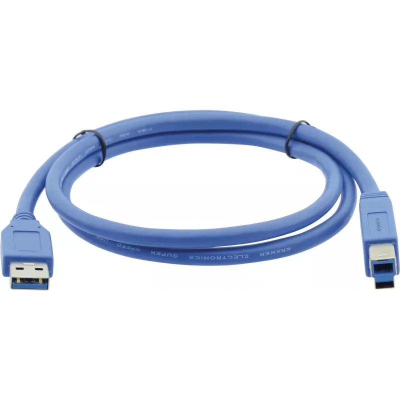 Kramer C-USB3/AB-6 USB 3.0 -kaapeli, USB-A-liitin USB-B-liittimeen, 1,83 m, sininen 96-0235006