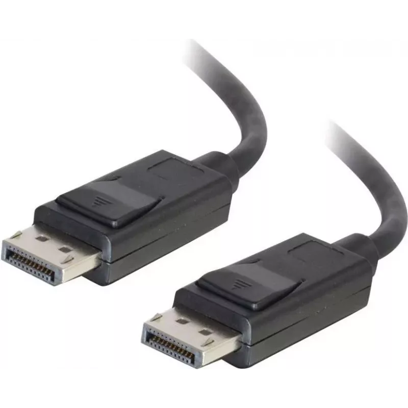 C2G 10,0 m DisplayPort-kaapeli lukituksella, liitin-liitin, 4K 60Hz, musta 84405