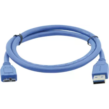 Kramer C-USB3/MICROB USB 3.2 Gen 1 -kaapeli, USB-A–Micro-USB B, 1,8 m, sininen 96-02356006