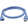 Kramer C-USB3/MICROB USB 3.2 Gen 1 -kaapeli, USB-A–Micro-USB B, 1,8 m, sininen 96-02356006