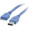 Kramer C-USB3/MICROB USB 3.2 Gen 1 -kaapeli, USB-A–Micro-USB B, 1,8 m, sininen 96-02356006