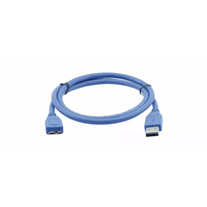 Kramer C-USB3/MICROB USB 3.2 Gen 1 -kaapeli, USB-A–Micro-USB B, 1,8 m, sininen 96-02356006