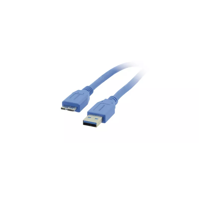 Kramer C-USB3/MICROB USB 3.2 Gen 1 -kaapeli, USB-A–Micro-USB B, 1,8 m, sininen 96-02356006