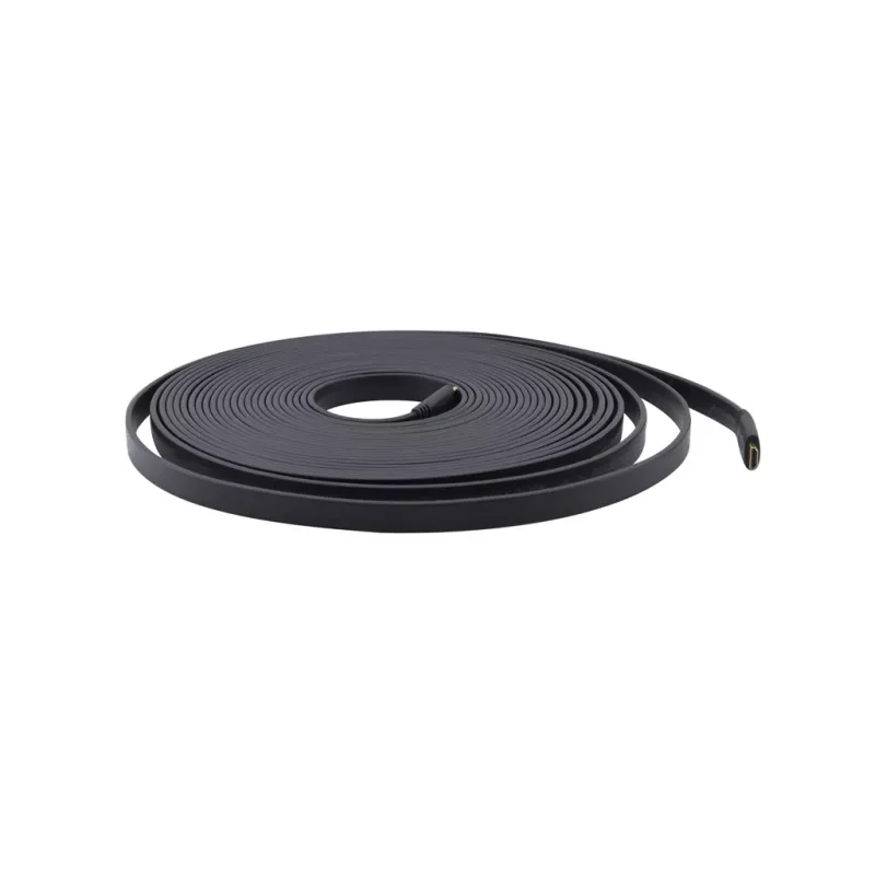 Kramer C-HM/HM/FLAT/ETH-50 High-Speed HDMI -kaapeli Ethernetillä, litteä, 15,2 m, musta 97-01014050