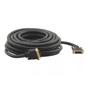 Kramer C-DM/DM/XL-sarja DVI-D Single Link -kaapeli, DVI-D-pistoke–DVI-D-pistoke, 10,6 m, musta, peukaloruuvit (94-0111035)