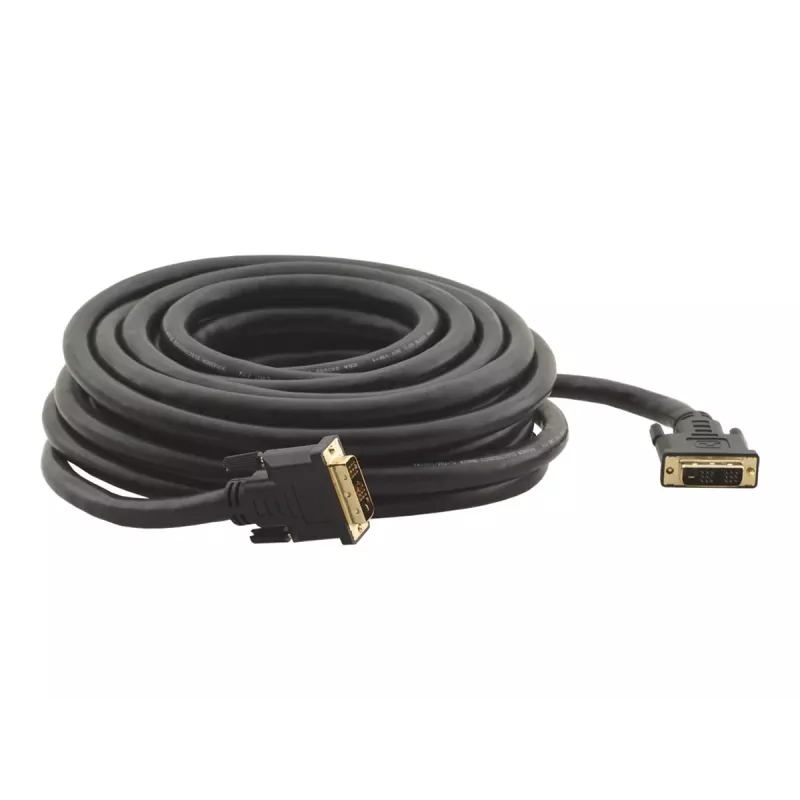 Kramer C-DM/DM/XL-sarja DVI-D Single Link -kaapeli, DVI-D-pistoke–DVI-D-pistoke, 10,6 m, musta, peukaloruuvit (94-0111035)