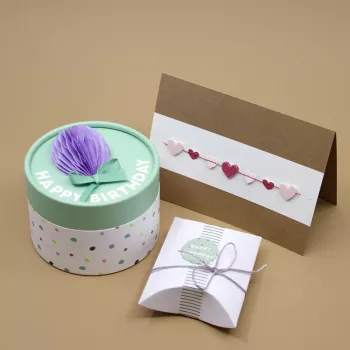Artoz 3D sydänkoristenauha paperitarrat, 6 kpl 185560-97