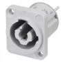 Neutrik NAC3MPXXB powerCON TRUE1 TOP asennusliitin, uros, 2+PE, 20 A, 250 V AC, harmaa, paneeliasennus